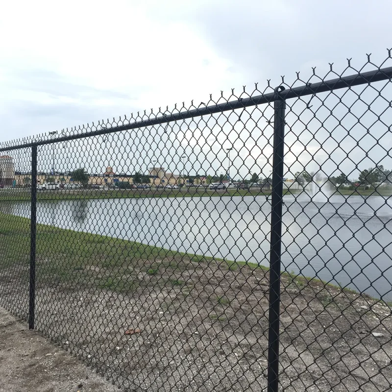chain link wire mesh fence application