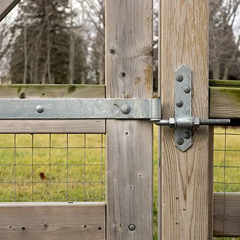 Galvanized Gate Strap Hinge Application
