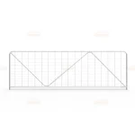 12ft N-Stay Metal Gradient Mesh Infill Farm Gate 3580mm(11.7ft) x 1170mm(3.8ft)