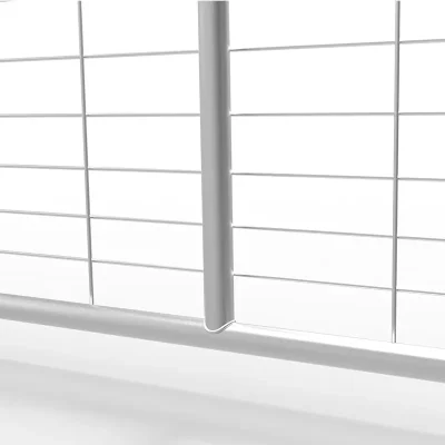 14ft I-Stay Metal Gradient Mesh Infill Farm Gate Detail (4)