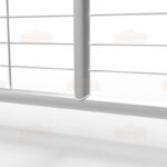 I-Stay Metal Galvanized Gradient Mesh Farm Gate 1460mmx1170mm