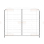 5ft I-Stay Metal Galvanized Gradient Mesh Infill Farm Gate