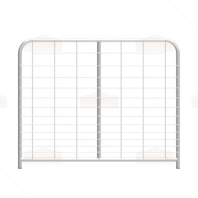 5ft I-Stay Metal Galvanized Gradient Mesh Infill Farm Gate