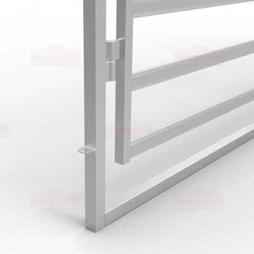 Cattle Rail Double Gates In Frame