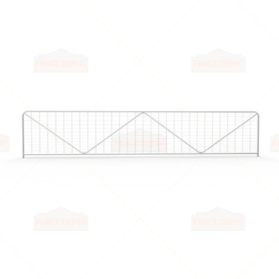 20ft W-Stay Metal Gradient Mesh Infill Farm Gate