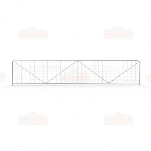 20ft W-Stay Metal Gradient Mesh Infill Farm Gate