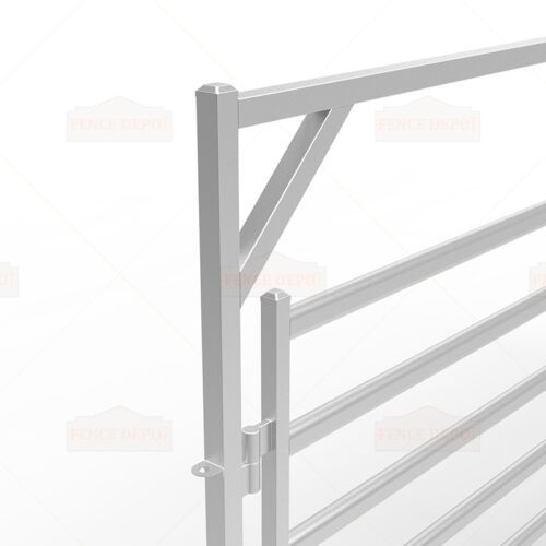 Cattle Rail Double Gates In Frame