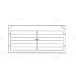 Cattle Rail Double Gates In Frame 4450mm（17.5ft）x 2200mm（7.2ft）