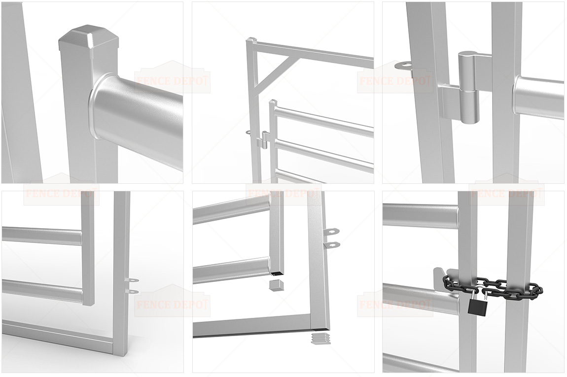 Cattle Rail Manway Fence Gate