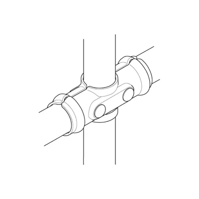 Fence-Two-Socket-Cross-Fittings