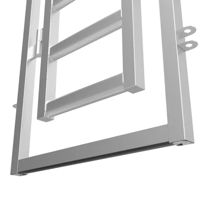 Galvanized Steel Cattle Rail Manway Fence Gate Detail