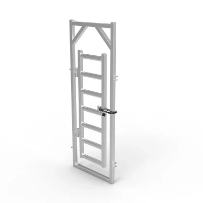 Galvanized Steel Cattle Rail Manway Gate