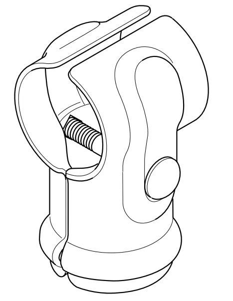 T-Pipe-Clamp-Connector Detail