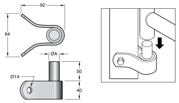 Angle-Post-Gudgeon-Details