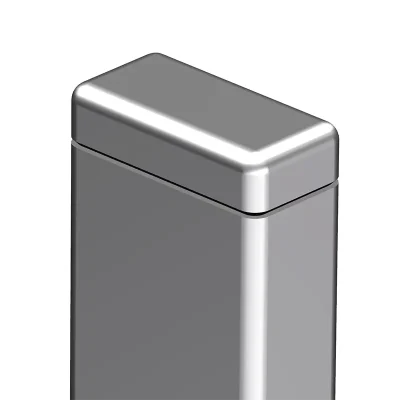 Fence Pipe Plastic Rectangular Cap