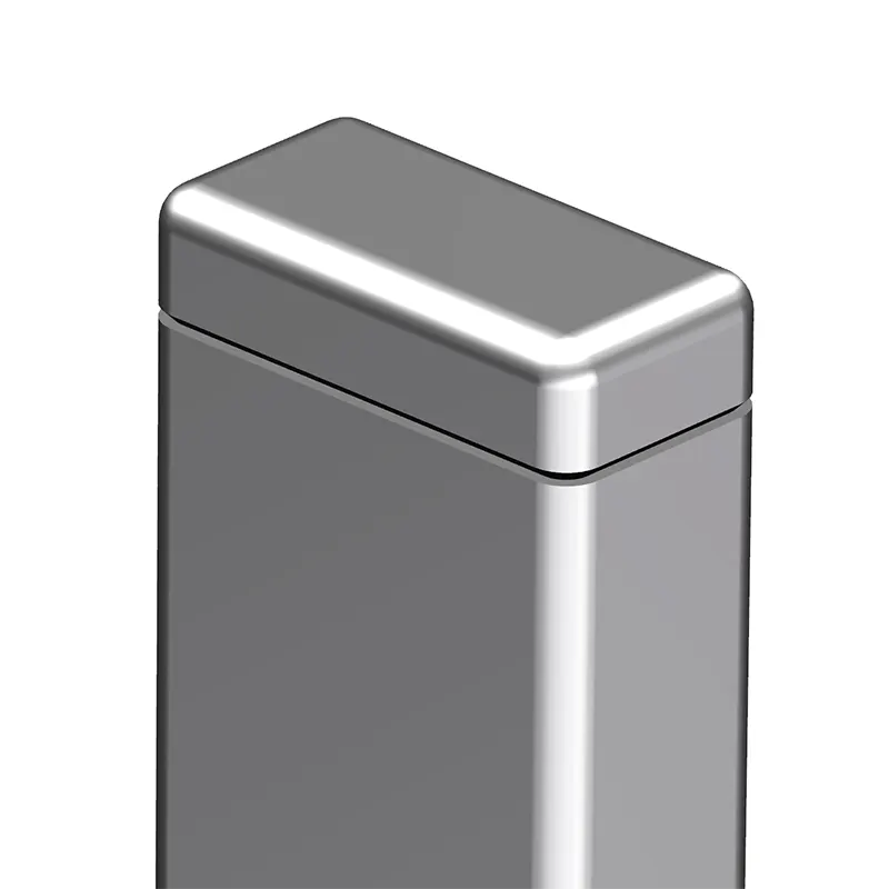 Fence Pipe Plastic Rectangular Cap