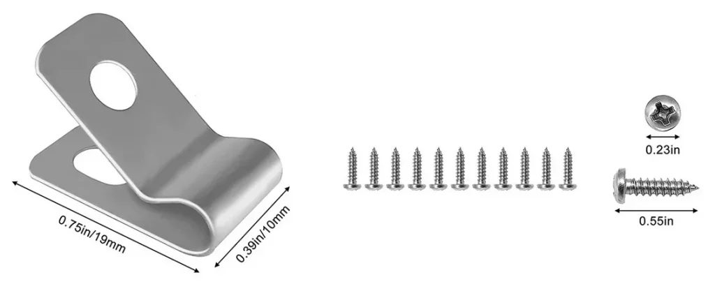 Fence wire clips Product Size