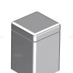 Plastic Flat Square Cap Polypropylene
