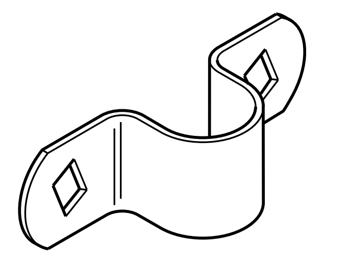 continuous fence clips drawings
