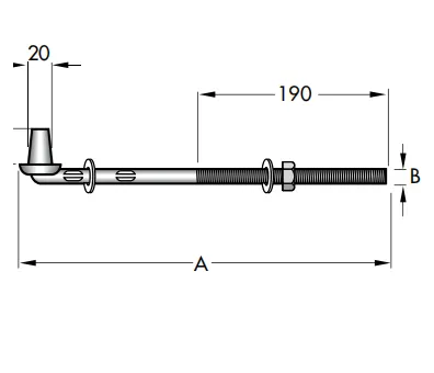 Farm Gate Bolt Thru Gudgeon Specification 