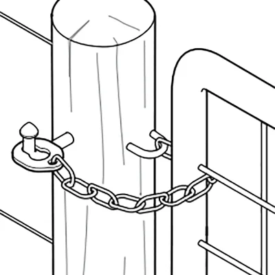 Farm-Gate-Screw-In-Ring-Chain-Latch-Usage-Scenario