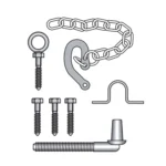 Farm Saddle Hinge Gate Set