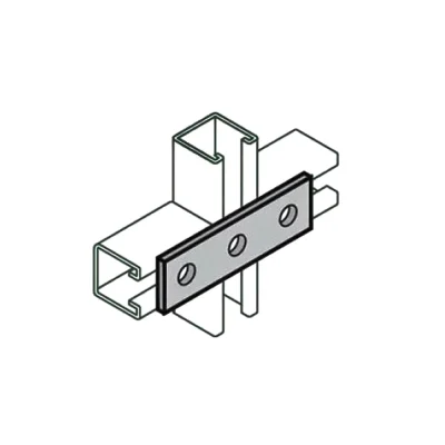Fence Post 3-Hole Splice Plate
