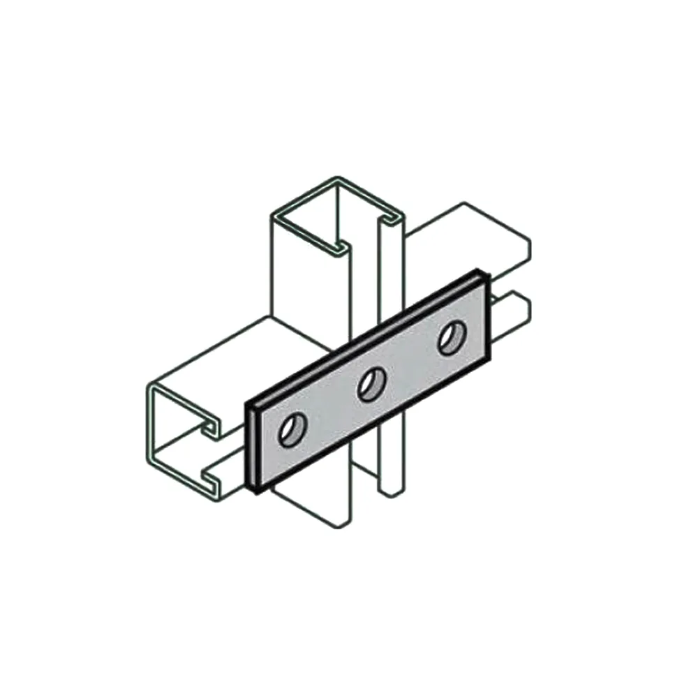 Fence Post 3-Hole Splice Plate