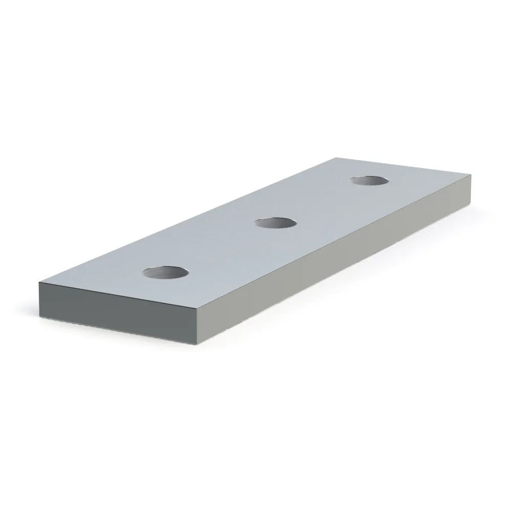 Fence Post 3-Hole Splice Plate Detail