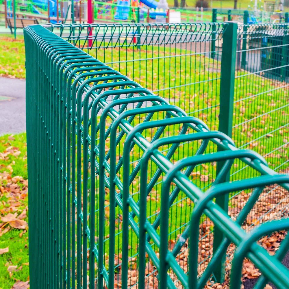 Green Rigid Welded Wire Mesh Panel Application