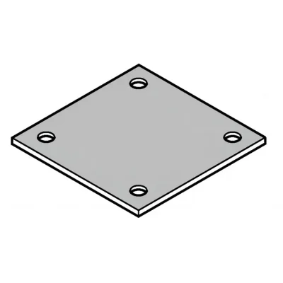 Square Weldable Floor Flange Base Plate