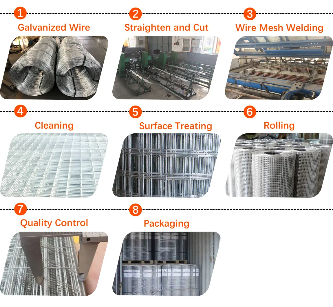 Welded Wire Mesh Fence production process