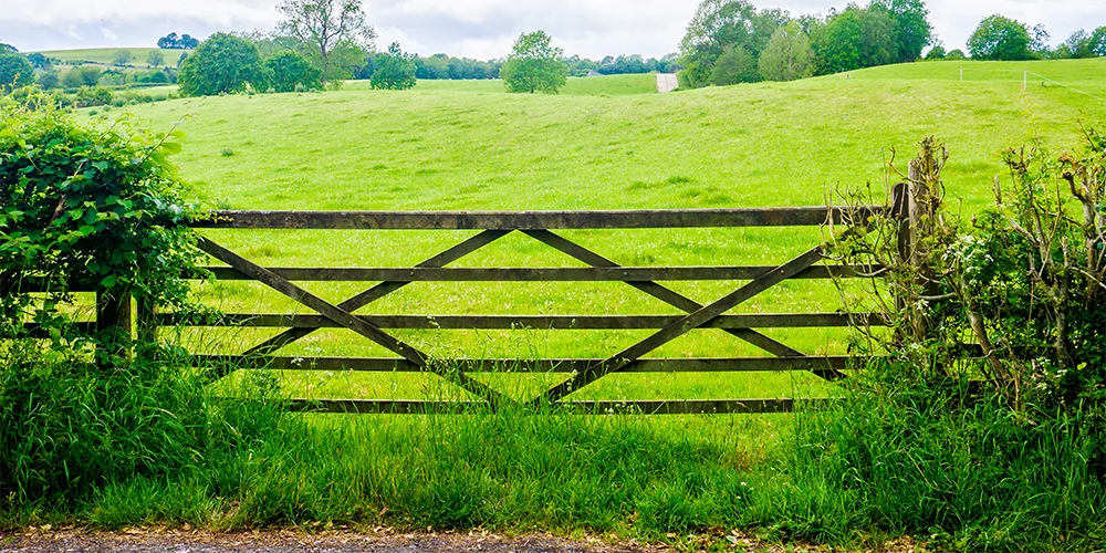 Treated Hardwood farm gate