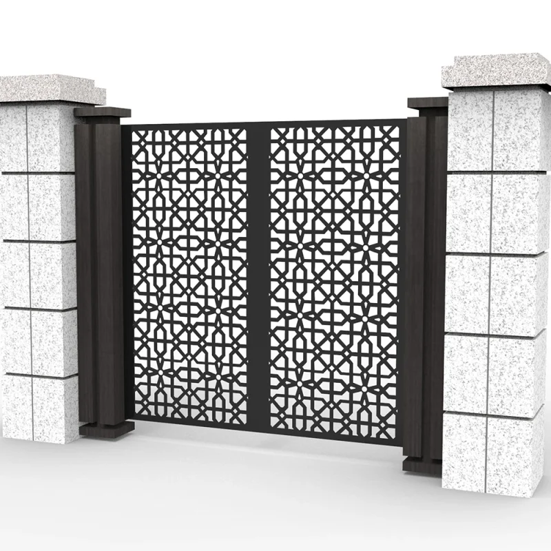 Laser Cut Metal Gate Panels