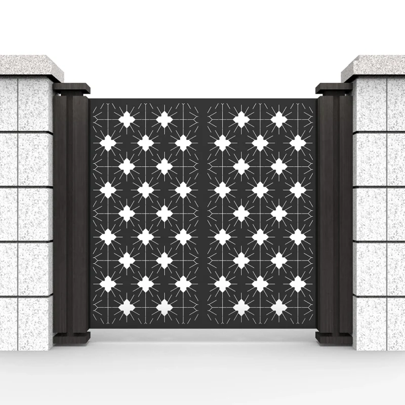 Laser Cut Metal Gate Panels