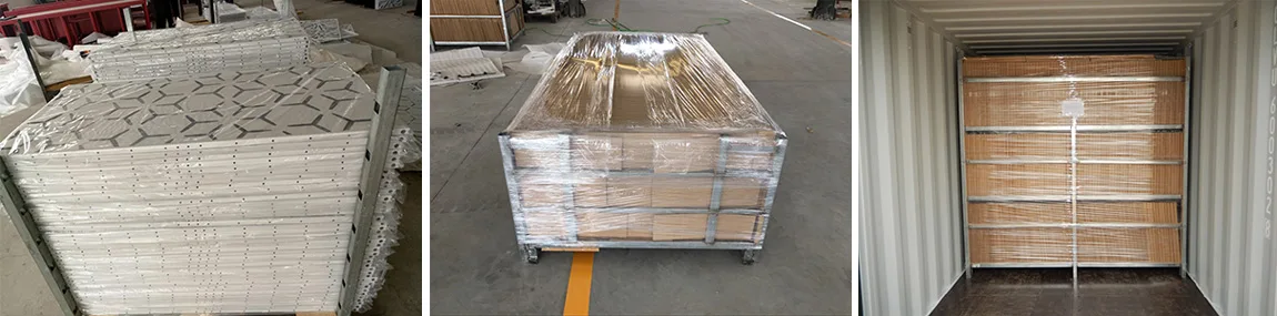 Laser Cut Metal Screen Interior Privacy Panel Packaging and Shipping