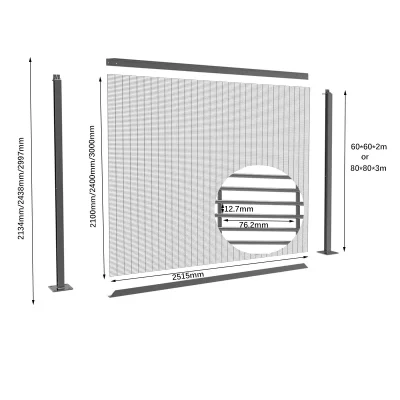 358 Fence Panel Size