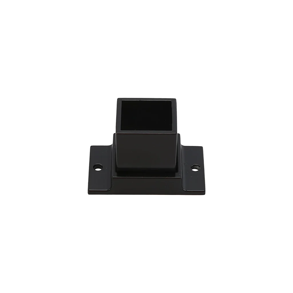 Black Steel Adjustable Fence Rail Brackets