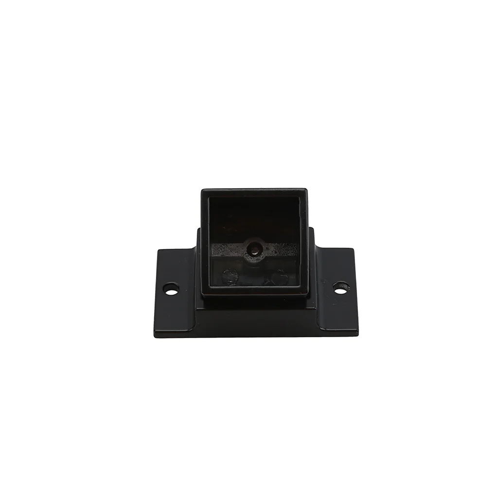 Black Steel Adjustable Fence Rail Brackets