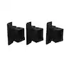 Black Steel Adjustable Fence Rail Brackets