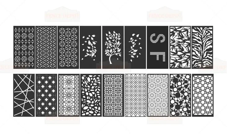 Laser Cut Privacy Panels