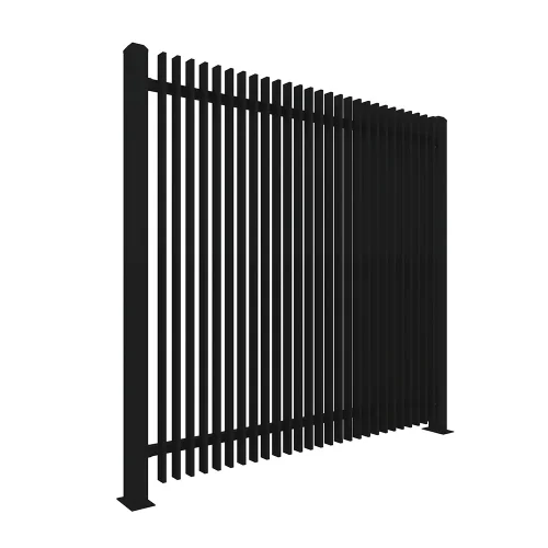 Metal Vertical Blade Fence Panel 3