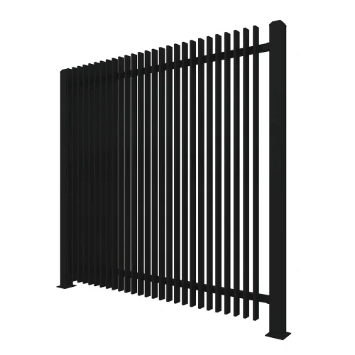 Metal Vertical Blade Fence Panel 4