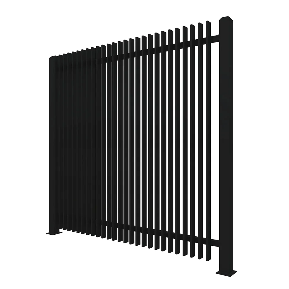 Metal Vertical Blade Fence Panel 4