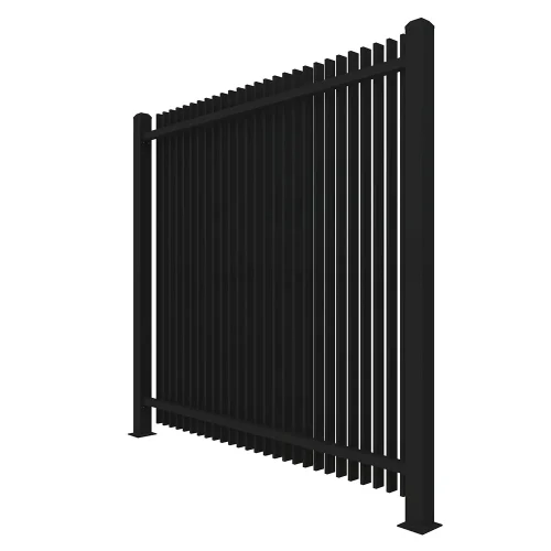 Metal Vertical Blade Fence Panel 6