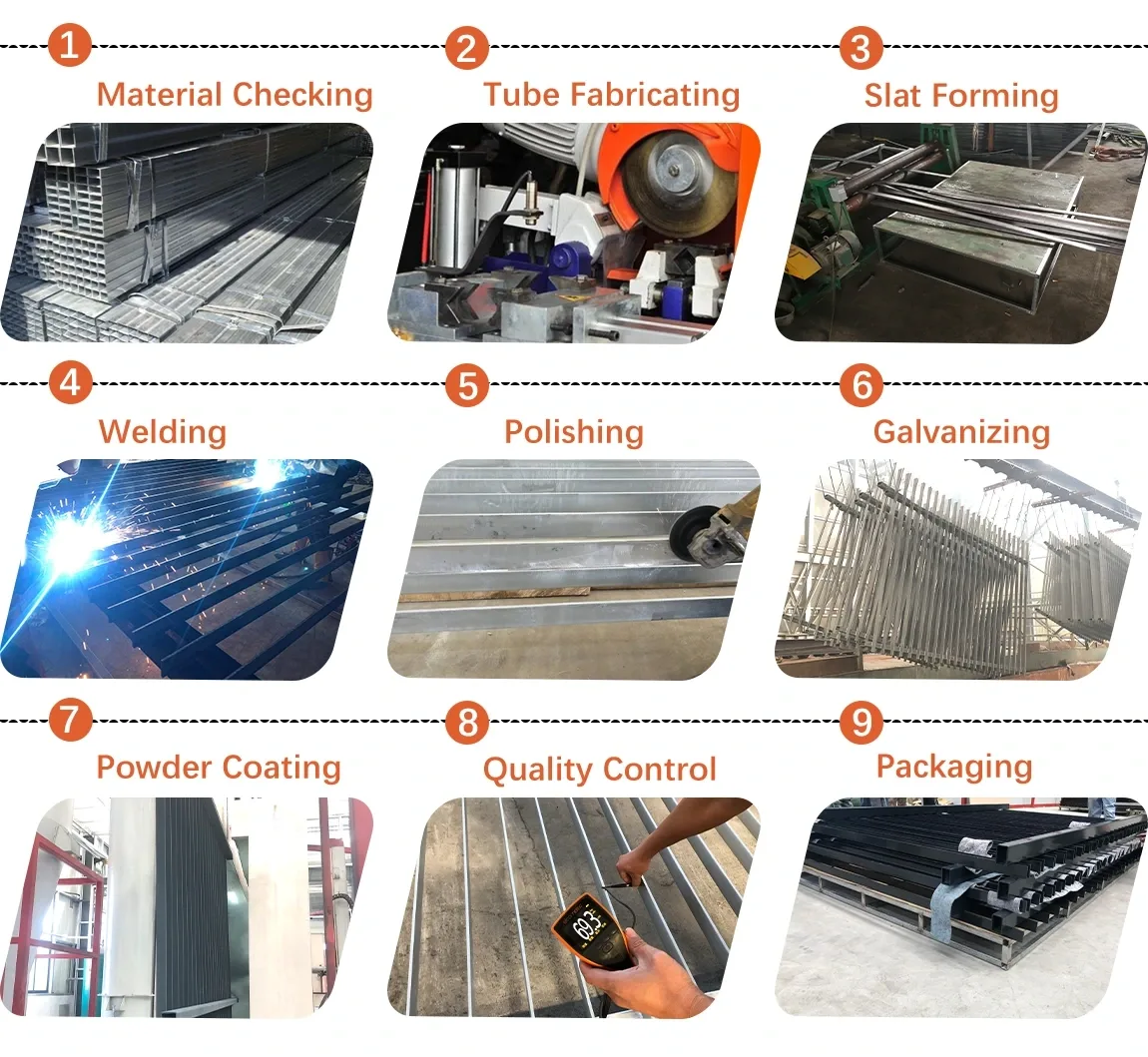 Metal Vertical Blade Fence produce process