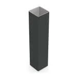 Black Metal Inground Post