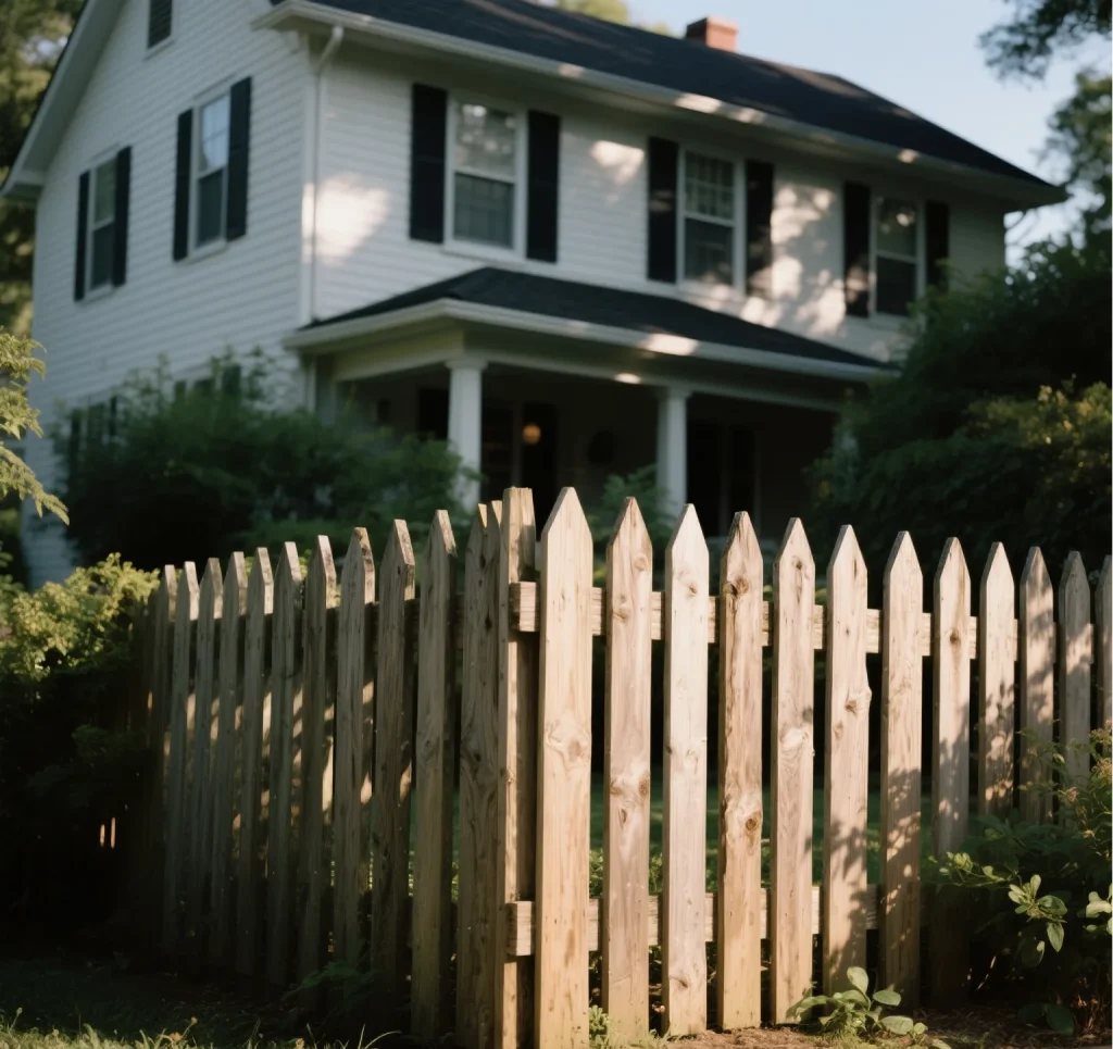 Wooden fence