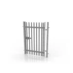 Silver Steel Palisade Gates