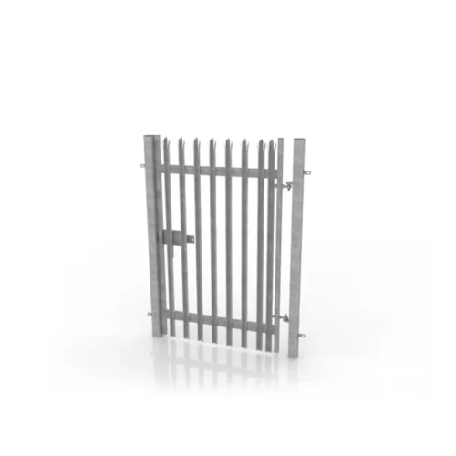 Silver Steel Palisade Gates